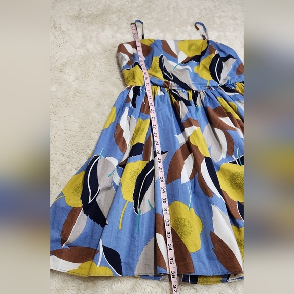 Boden Blue and Yellow Floral Dress - Picture 9 of 13